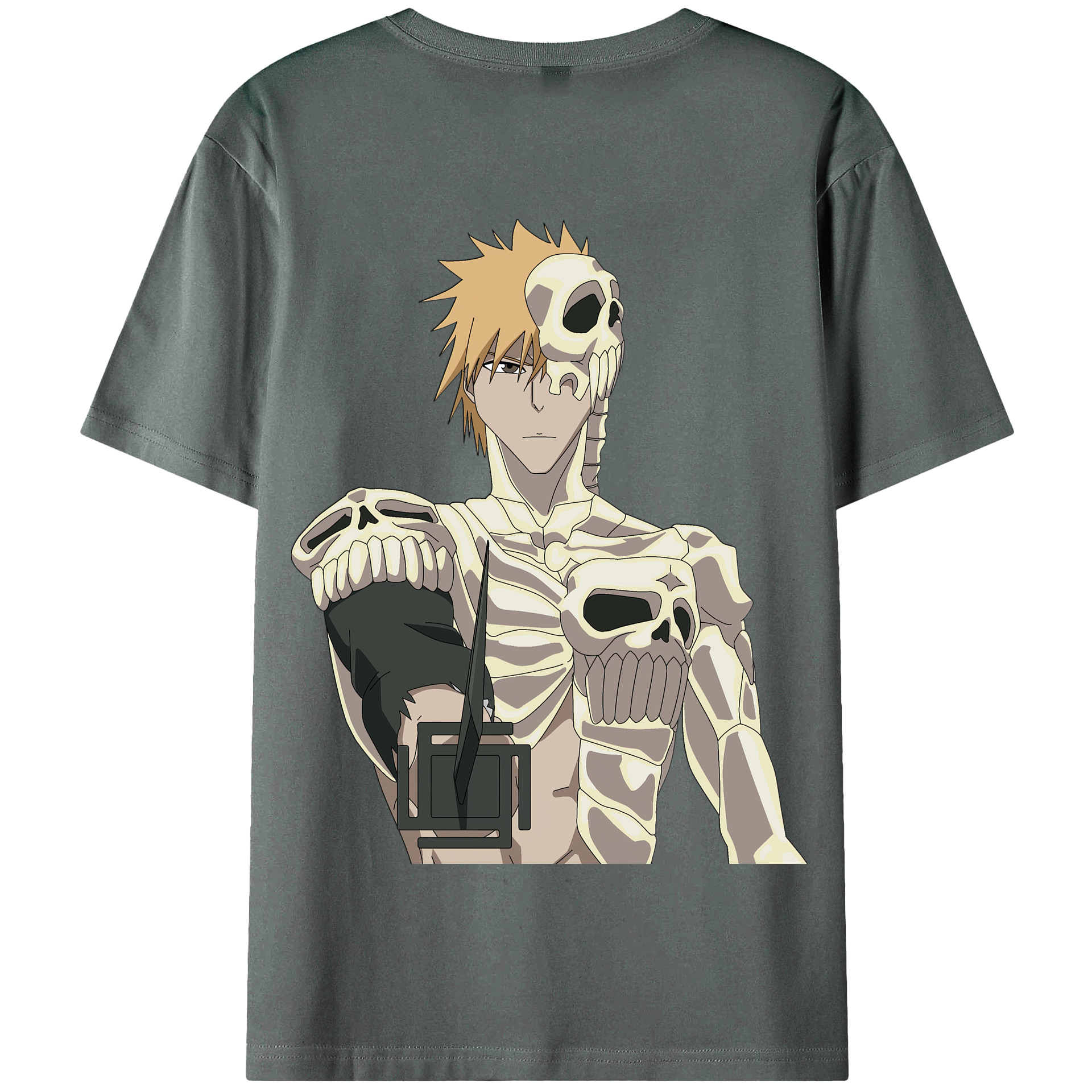 （画像用） ブリーチ 黒崎一護（くろさき いちご）BLEACH Kurosaki Ichigo 綿100％半袖Tシャツ（背面プリント）